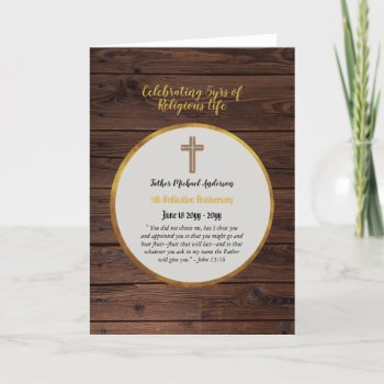5th Anniversary Ordination Priest - ANY Clergy Card