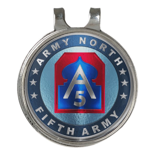 5th Army “ARMY NORTH” Golf Hat Clip (Front)