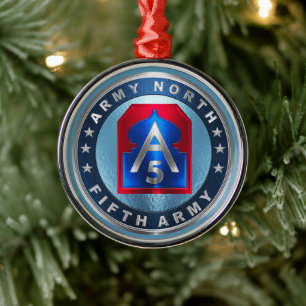 5th ARMY Metal Ornament
