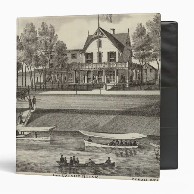5th Avenue House, Ocean Beach, NJ 3 Ring Binder (Front/Inside)