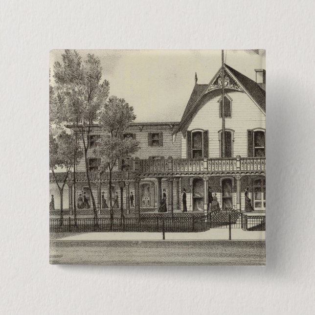 5th Avenue House, Ocean Beach, NJ Button (Front)