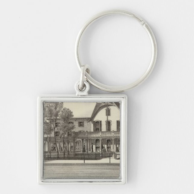 5th Avenue House, Ocean Beach, NJ Keychain (Front)
