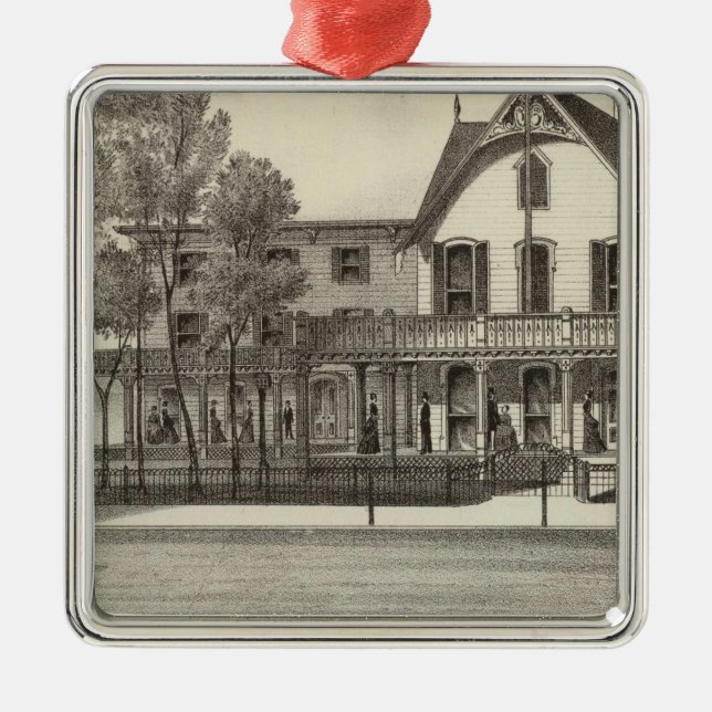 5th Avenue House, Ocean Beach, NJ Metal Ornament (Front)