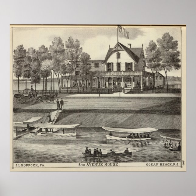 5th Avenue House, Ocean Beach, NJ Poster (Front)