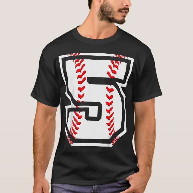 5Th Baseball Born 2017 - 5 Year T-Shirt (Front)