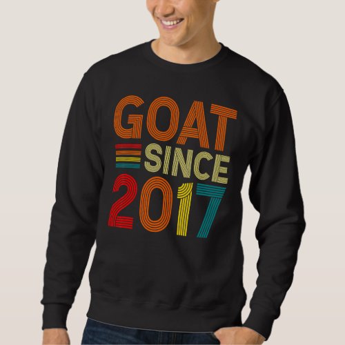 5th Birthday 5 Years Old Goat Since 2017 1 Sweatshirt