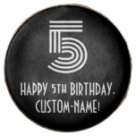 [ Thumbnail: 5th Birthday - Art Deco Inspired Look "5", Name ]