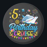 5th Birthday Cruise B-Day Party Circle Magnet<br><div class="desc">5th Birthday Cruise B-Day Party Funny design Gift Circle Magnet Classic Collection.</div>