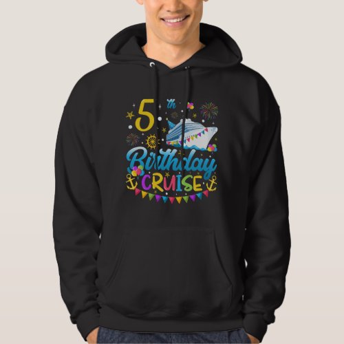 5th Birthday Cruise B_Day Party Men Hoodie