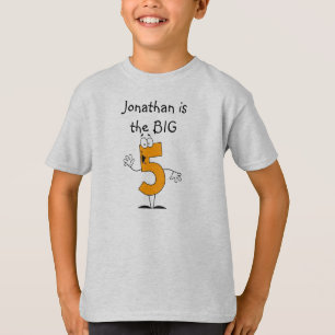 5th Birthday Customized  Tshirt