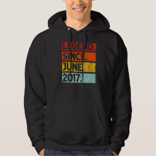 5th Birthday Legend Since June 2017 5 Years Old Hoodie