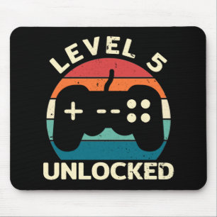 5th Birthday Level 5 Unlocked Mouse Pad