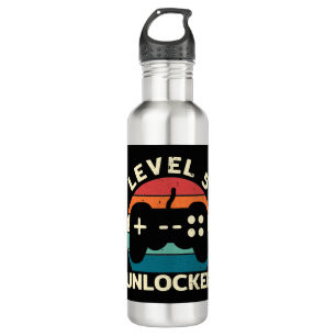 5th Birthday Level 5 Unlocked Stainless Steel Water Bottle