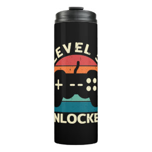 5th Birthday Level 5 Unlocked Thermal Tumbler