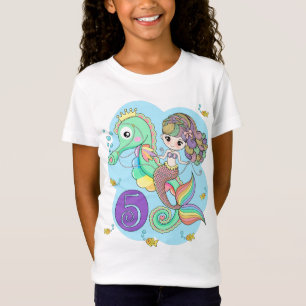 5th Birthday Mermaid T-Shirt