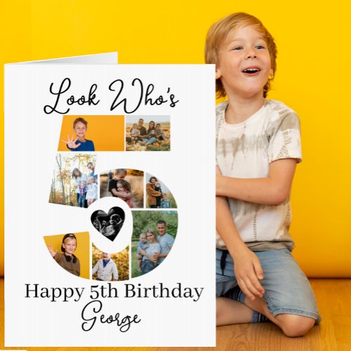 5th Birthday Photo Collage custom Keepsake
