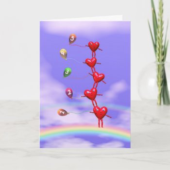 5th Birthday - Reaching Five Years Old Card by Peerdrops at Zazzle