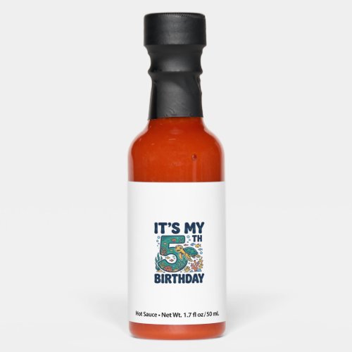 5th Birthday Sea Turtle Underwater Vector Design_1 Hot Sauces
