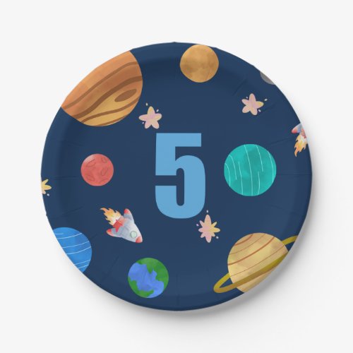 5th Birthday Solar System Planets Paper Plates