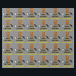5th Birthday: Spooky Halloween Theme   Custom Name Wrapping Paper<br><div class="desc">This spooky and scary Hallowe'en birthday themed wrapping paper design features a large number "5" and the message "HAPPY BIRTHDAY, ", plus a custom name. There are also depictions of a ghost and a bat on the front. Wrapping paper like this might be a fun way of wrapping gifts or...</div>