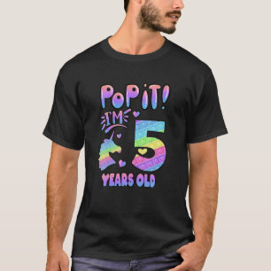 5Th Birthday Unicorn Fidget Pop It Birthday Girl K T-Shirt