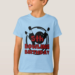 5th Bowling Birthday Tshirts and Gifts