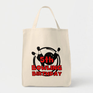 5th Bowling Birthday Tshirts and Gifts Tote Bag