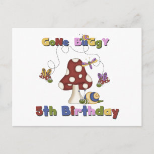 5th Bug Birthday Tshirts and Gifts Postcard