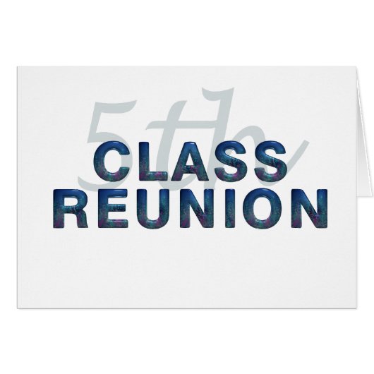 5th Class Reunion Cards (Front Horizontal)