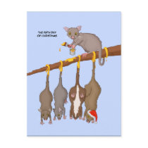 5th Day of Christmas (5 Golden Rings)  Postcard