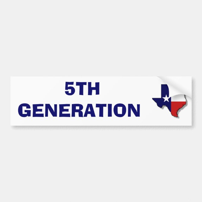 5TH GENERATION BUMPER STICKER (Front)