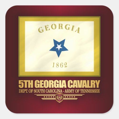 5th Georgia Cavalry Square Sticker
