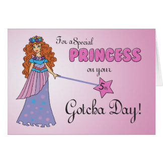 5th Gotcha Day Pink Princess w/ Sparkly-Look Wand
