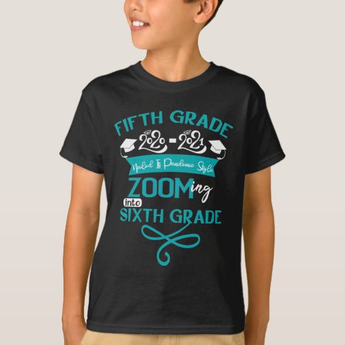 5th Grade 2021 Pandemic Style Graduation Gift T_Shirt