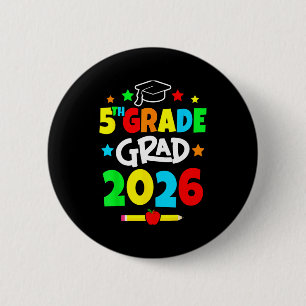 5th grade 2026 fifth grade grad elementary school button