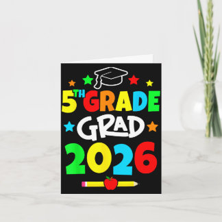 5th grade 2026 fifth grade grad elementary school card