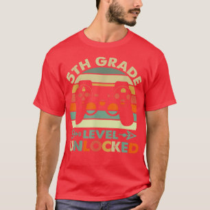 5th Grade Back To School 2022 Level Unlocked Video T-Shirt