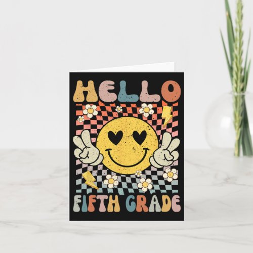 5th Grade Back To School Fifth Grade Teacher Stude Card