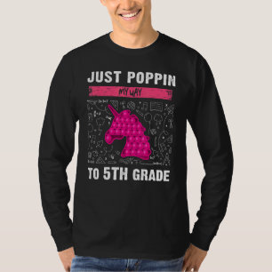5th Grade Back To School Pop It Fidget Toy Unic T-Shirt