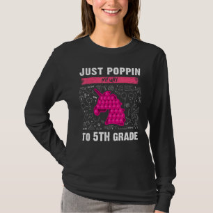 5th Grade Back To School Pop It Fidget Toy Unic T-Shirt