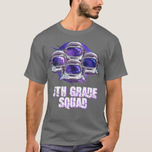 5th Grade Boys Squad Back To School Astronauts  T-Shirt
