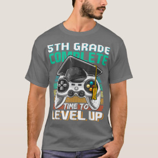 5th Grade Complete Video Game Senior Graduation Gi T-Shirt