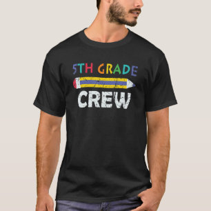 5th Grade Crew Vintage Back To School T-Shirt