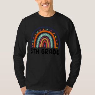 5th Grade Cute Rainbow Kids Teachers Field Day 202 T-Shirt