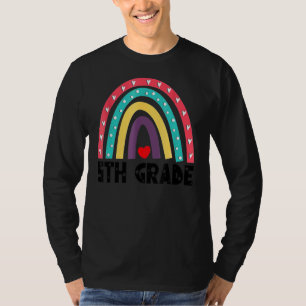 5th Grade Cute Rainbow Kids Teachers Field Day 202 T-Shirt