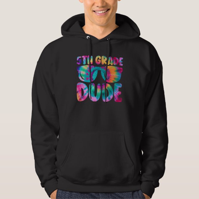 5th Grade Dude Student Back To School Fifth Grade  Hoodie (Front)