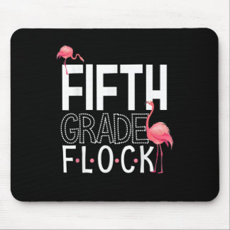 5th Grade Flock Pink Flamingo Squad Teacher Kid Fi Mouse Pad