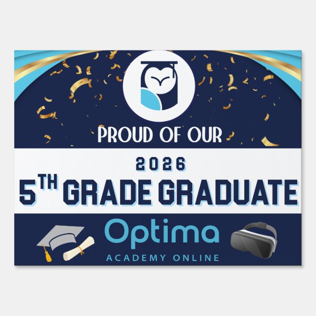 5th Grade Grad Yard Sign (Front)