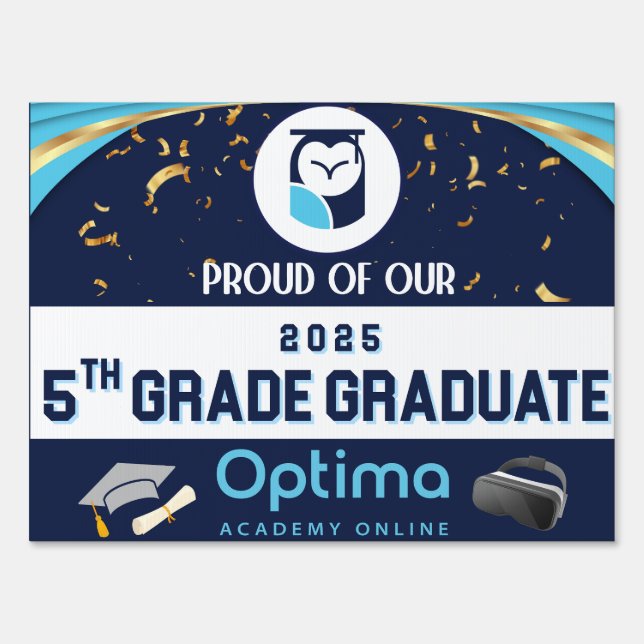 5th Grade Grad Yard Sign (Front)