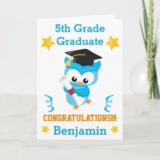 5th grade graduate blue and gold